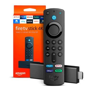 Imagem de Amazon Fire TV Stick 4K   wi-fi 6 Alexa e comandos de TV