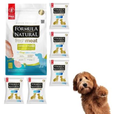Imagem de Kit Com 5 Pacotes de 500g Ração Formula Natural Fresh Meat Controle De