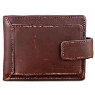 Imagem de Carteira De Couro Masculina RG CNH Antifurto Bloqueio RFID - Celtigar,