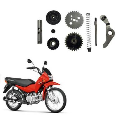 Imagem de Kit tensor corrente de comando 9 peças biz 100 pop 100 dream - MHX