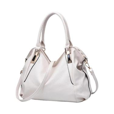 Imagem de Bolsa Feminina de Couro Macio - Grande Capacidade, Ombro e Crossbody, 