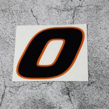 Imagem de Horayten Adesivo de carro com número personalizado fita de números de corrida para capacete de motocross Dirt Bike Capacete Auto Body Fuel Tank DIY decalques (0, altura 10 cm)