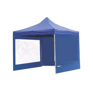 Imagem de Tenda Sanfonada Camping 3x2 PVC Vinílica - Goiania Tendas, Azul