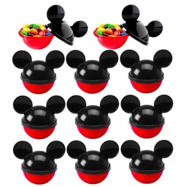 Imagem de 60 Mini Porta Mix Orelhas Mickey Doces Sacola Surpresa Festa - Plasúti