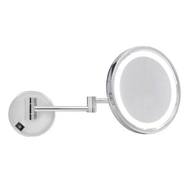 Imagem de Espelho De Aumento Com Iluminação De Led Integrada De Parede