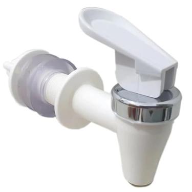 Imagem de Torneira Extra Longa com Alavanca Superior Ideal para Filtros e Bebedouros de Água (BRANCA TAMPA CROMADA)