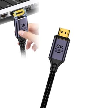Imagem de de alta definição,Projetor Mini de alta velocidade de 10 pés para monitor portátil | bidirecional 2.1 de alta velocidade 8K 60 Hz para filmadora, laptop e tablet Hersil