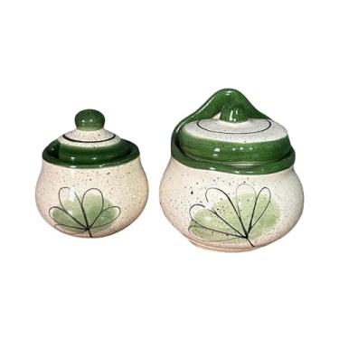 Imagem de Porta Condimentos Sal e Açúcar Feitos de Cerâmica