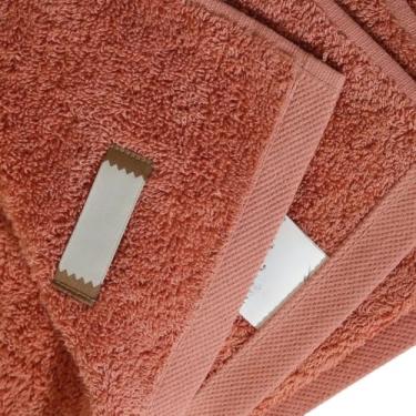 Imagem de Jogo De Toalha Algodão Egípcio Branca 4 Peças Banhão Gigante(ROSA DESERTO)