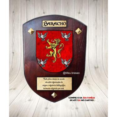 Imagem de Brasão da família Baracho ( na madeira ) - @meu.brasao