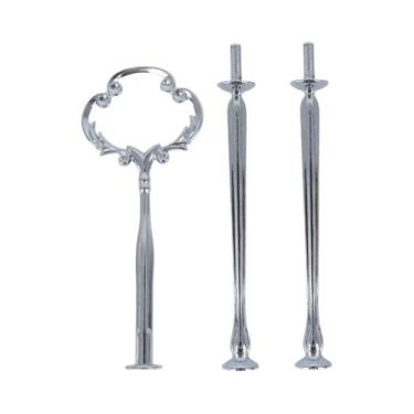 Imagem de Suporte Para Bolo De 2/3 Camadas Em Prata E Ouro, Suporte Para Cupcake
