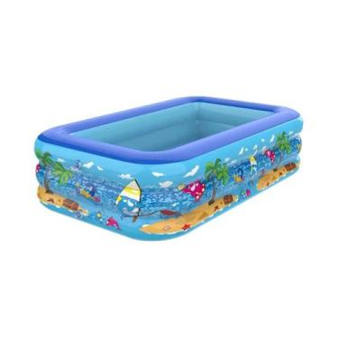 Imagem de Piscina Inflável De Desenho Animado Para Bebês, Banheira De Banho Espe