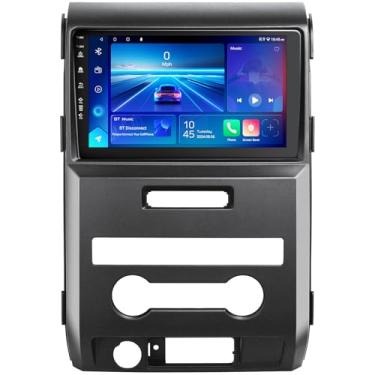 Imagem de Estéreo automotivo para Ford F150 F-150 2009-2012 5G (WiFi6) 2+64G Android 12 com CarPlay Android Auto sem fio, tela sensível ao toque IPS de 9 polegadas, reprodutor de rádio veicular com câmera