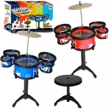 Imagem de Mini Bateria Infantil Musical World Jazz Drum Desperte o Pequeno Músico Que Existe Dentro da Criança!
