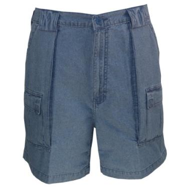 Imagem de Bermuda cargo masculina Trader da Weekender, Chambray, 34