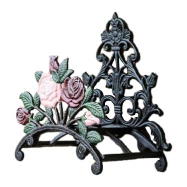 Imagem de Stgfyxgs Suporte de Mangueira de Jardim, Rack de Mangueira de Jardim de Ferro Fundido Engraçado Fácil de Instalar Montagem de Parede Resistente para Casa de Ja, rosa