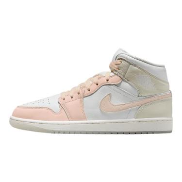 Imagem de Tênis masculino Air Jordan 1 Mid SE (HJ6654-100, branco/vidro marinho/azul gelo/goiaba), Branco/vidro marinho/azul glacial/goiaba gelo, 38