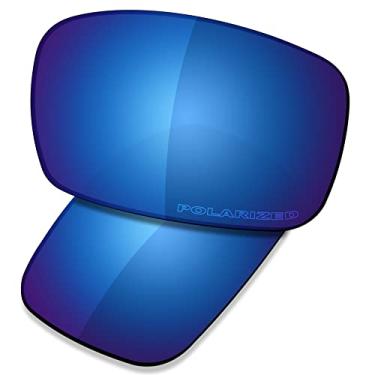 Imagem de SAUCER Lentes de reposição premium para óculos de sol Oakley Crankshaft OO9239-61 mm, Azul meia-noite polarizado, One Size