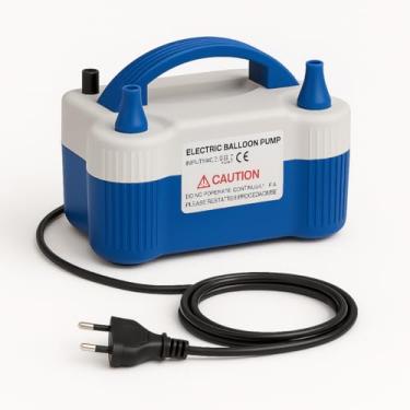 Imagem de Inflador Elétrico HT-508 Azul 700W – Bomba de Ar 220V Potente, Rápida e Portátil para Encher Balões de Festa, Decoração Profissional, Uso Contínuo e Eventos de Grande Porte