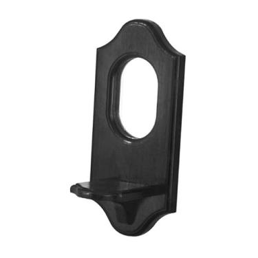 Imagem de KiBcsLic Arandela de espelho para velas, prateleira de parede elegante, decorativa de madeira, prateleira flutuante, decoração de parede para corredor de hotel