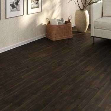 Imagem de Piso Vinílico Em Manta PVC 0,7mm Antiderrapante 12m² Imita Madeira Brilhoso 0,7MM (Cacau)