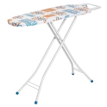 Imagem de Tábua de Passar Roupa 1001 com Suporte para Ferro Reforçada Estampas S