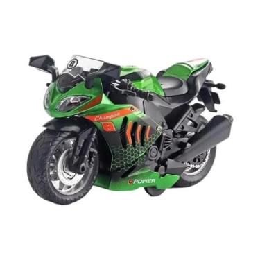 Imagem de Modelo De Brinquedo De Motocicleta Kawasaki Em Escala 1:12 Com Som, Lu