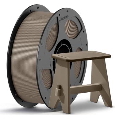 Imagem de ANYCUBIC Filamento PETG 1,75 mm, filamento de impressora 3D, precisão dimensional +/- 0,02 mm, dureza excepcional, impressão com a maioria das impressoras 3D FDM, carretel reutilizável de 1 kg, marrom
