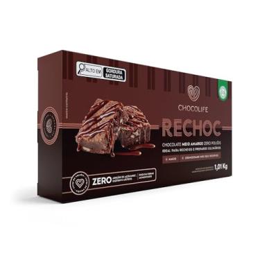 Imagem de Chocolate Rechoc Amargo S/poliol - Chocolife - 1unx1,01kg