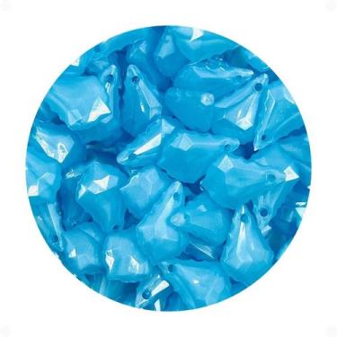 Imagem de Pingente Bacalhau 16x11mm 10pçs Azul Bebê Bijuteria Arte 5g - Macall