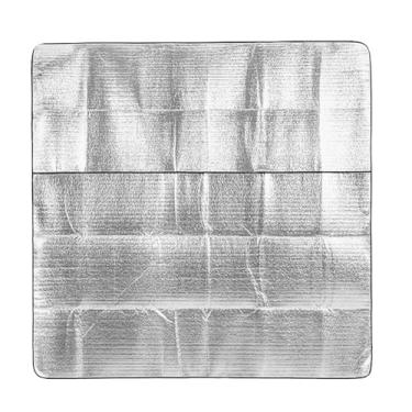 Imagem de Luqeeg Tapete de piquenique, grande, leve, à prova de sujeira, à prova de umidade, tenda de alumínio, suprimentos de acampamento, cobertor de praia, tapete de barraca para acampamento ao ar livre