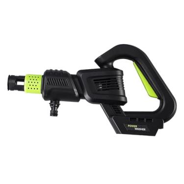 Imagem de MFMEXUL Lavadora de Alta Pressão para Carro, Limpador Portátil, Ferramenta de Limpeza Elétrica, Máquina de Lavar Carro Sem Fio para Paredes, Pisos, Preto Verde, Tamanho real