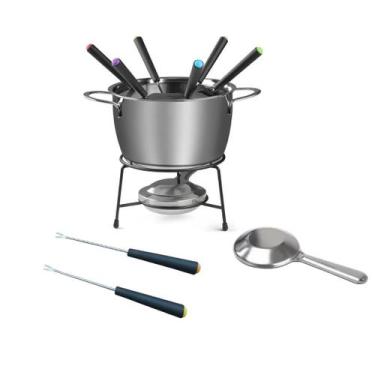 Imagem de Aparelho Conjunto De Fondue Davos Com 10 Peças Serve Até Seis Pessoas 