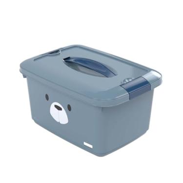 Imagem de Caixa Organizadora Decorada Menino com Alça 5,2 litros Plásutil