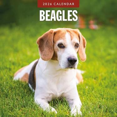 Imagem de Calendário de parede mensal Red Robin 2026 Beagles | Abertura de 30,5 cm x 61 cm | Papel grosso e resistente premium | Calendário de 12 meses pendurável | Notas forradas e área para fazer | Imagens