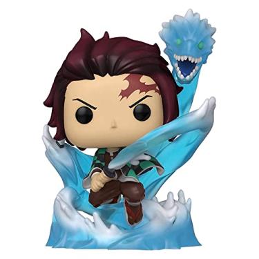 Imagem de POP FUNKO Animação: Demon Slayer - Tanjiro com dragão (exclusivo) (brilha no escuro), 9,5 cm