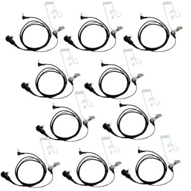 Imagem de Sarcia Fones de ouvido 1PIN 2,5 mm com microfone PTT para Motorola Talkabout T100 T100TP T200 T200TP T260 T402 T460 T465 T470 T472 T475 T480 T600 T605 T800 T803 MR350R MH230R Pacote com 10