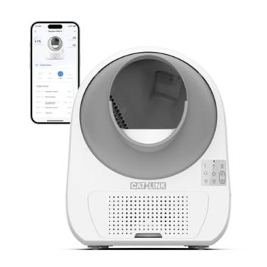 Imagem de Caixa de Areia Inteligente ProX WiFi para Gatos de 1,5-10kg, Autolimpeza Automática, Sistema de Monitoramento WiFi, Ideal para Manutenção de Higiene e Controle de Odores no Ambiente