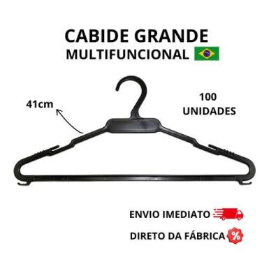 Imagem de Cabide Adulto Super Reforçado 40cm Suporta até 5kg Organizador - Ramiz
