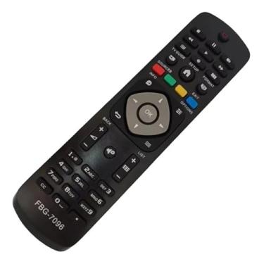Imagem de Controle Remoto Universal Phili.ps, Compat�vel com TVs LCD, Modelo LE-7023, Preto