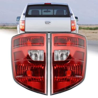 Imagem de KAMDKI Um par de montagem de luz traseira adequado para Honda Ridgeline 2009-2014 Farol traseiro esquerdo do motorista e do lado direito do passageiro sem lâmpadas EUA Tipo 33501SJCA11 HO2819140