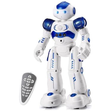 Imagem de Brinquedo Robô Educativo Inteligente Eletrônico e Recarregável para Crianças 3 Anos ou Mais, KINGSDRAGON, Branco