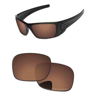 Imagem de PapaViva Lentes de reposição para Oakley Fuel Cell OO9096 60 mm Óculos de sol marrom cobre polarizado