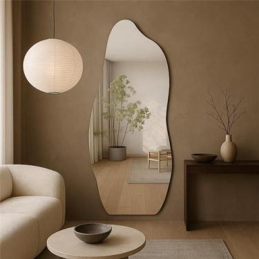 Imagem de Espelho Orgânico Grande 150x60cm Parede Corpo Inteiro OG06 Design Assi