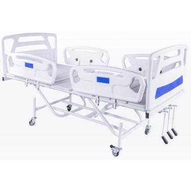 Imagem de Cama hospitalar Florence 3 movimentos manual com colchão D33 - Renovar
