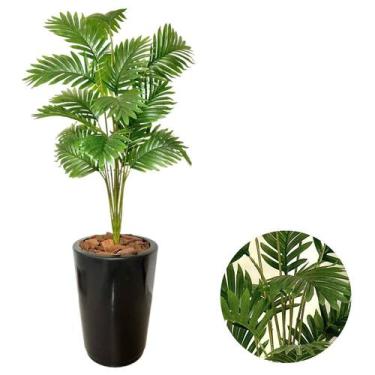 Imagem de Planta Artificial Palmeira Com Vaso Cone Polietileno Polido - PlantaIm