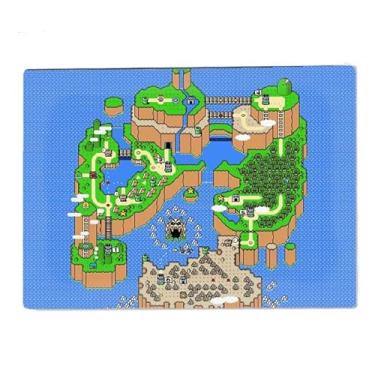 Imagem de Quadro decorativo Super Mapa Mario Game Geek World