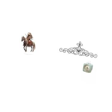 Imagem de Vaveren Centro de Mesa de Acrílico para Cavaleiro, Decoração à Prova D'água com Base de Metal, Arte de Parede, Placa Floral para Casa, Pátio, área Interna