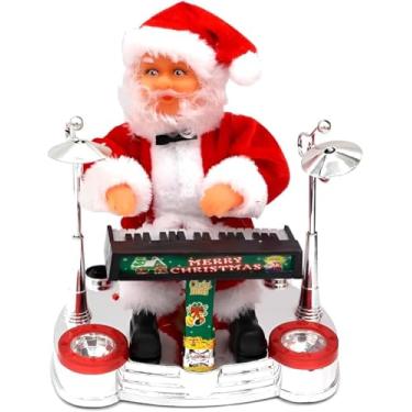 Imagem de Papai Noel Musical Tecladista Decoração Natal Diversão