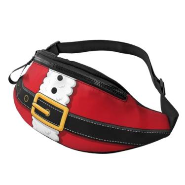 Imagem de Pochete bolsa de cintura ajustável para homens, mulheres, viagens, caminhadas, ciclismo, corrida, Natal, One Size
